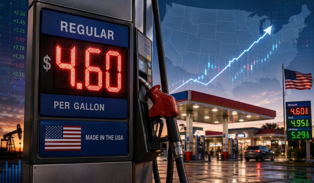 Prediction market on how high the U.S. national average gas price will reach in 2026