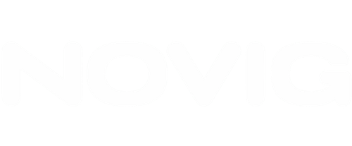 Novig white logo